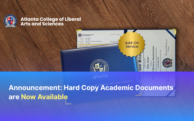 Announcement: Hard Copy Academic Documents are Now Available