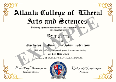 certificate sample