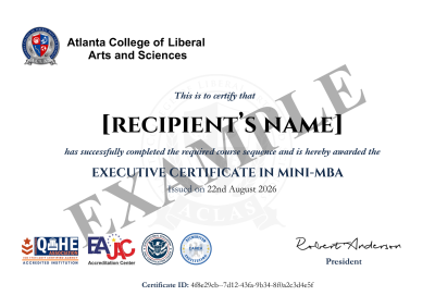 certificate sample