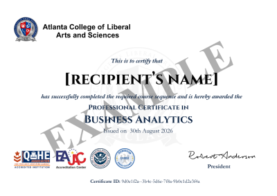 certificate sample