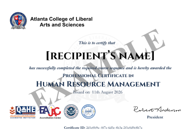certificate sample
