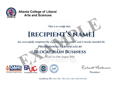 certificate sample